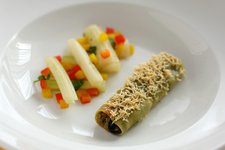 mngold padlizsn aubergine cannelloni tlttt tszta pecorino kecskesajt sajt kaliforniai paprika zslya mngold levl szr